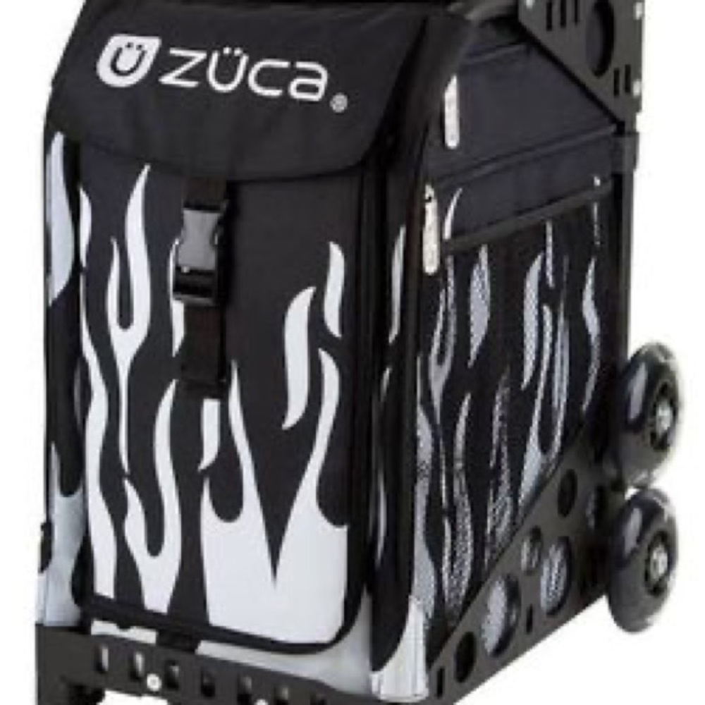 ZÜCA Black and White Rolling Bag